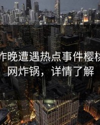 明星在昨晚遭遇热点事件樱桃视频全网炸锅，详情了解